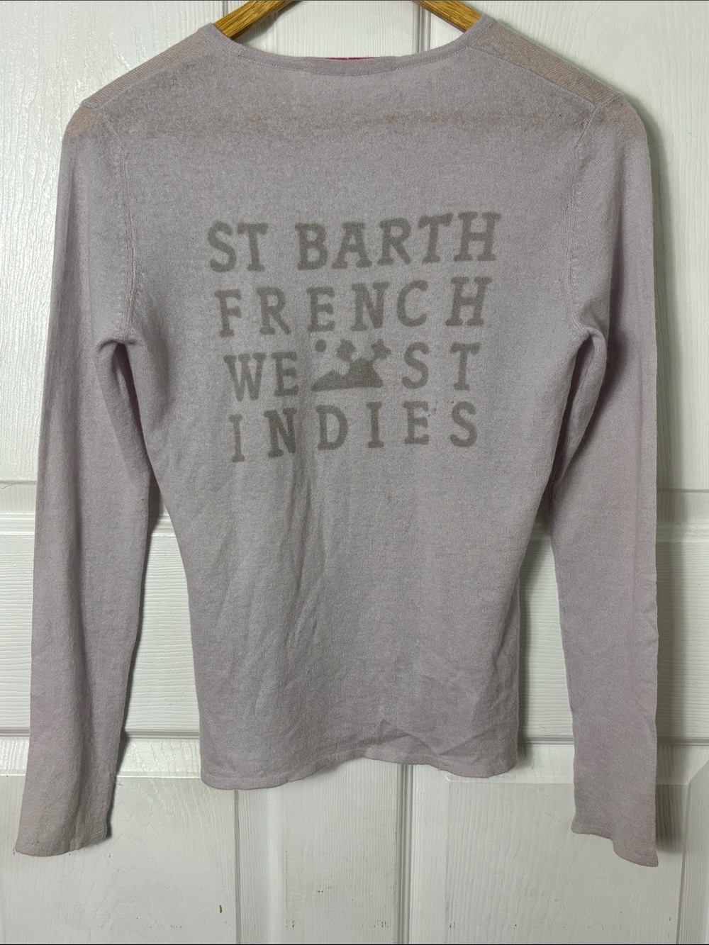 Carolina Falcone St Barth French West Indies Cashmere Long Sleeve top size Mediu